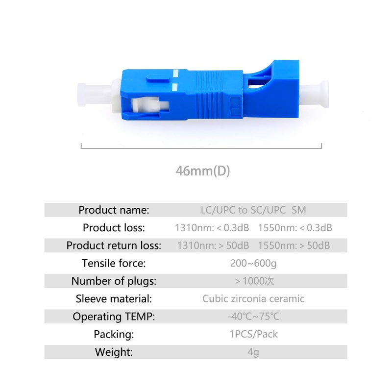 KELUSHI FTTH Optical Equipment Tool LC Female to SC Male Hybrid Flange Singlemode 9/125 SM Optical Fiber Adapter Connector for Digital Communication - Image 5